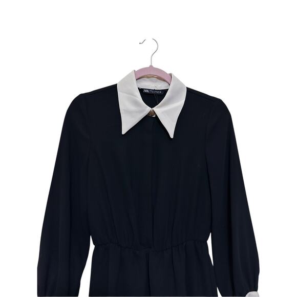 Zara Feminine Old Money Fancy Dress Size XS Blogger Favorite 9878/184/800 - Picture 5 of 9